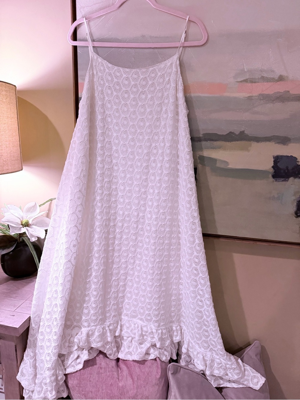 Anthropologie White Maxi Dress